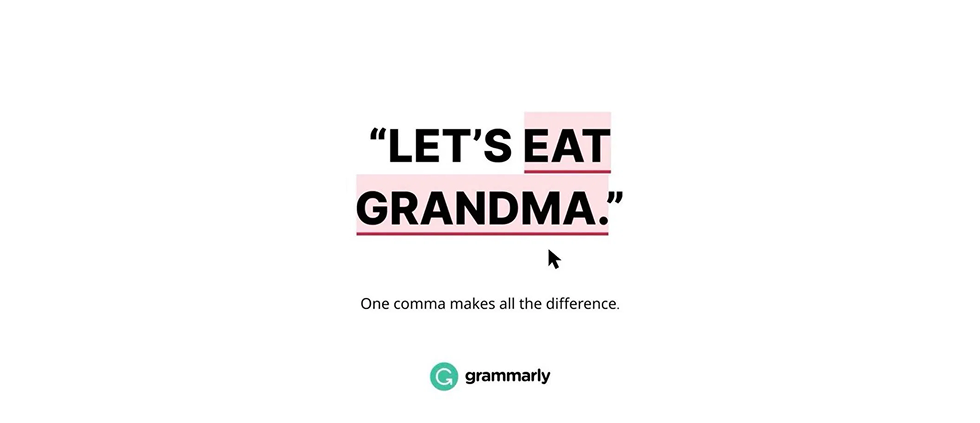 Grammarly use of Bold Serifs