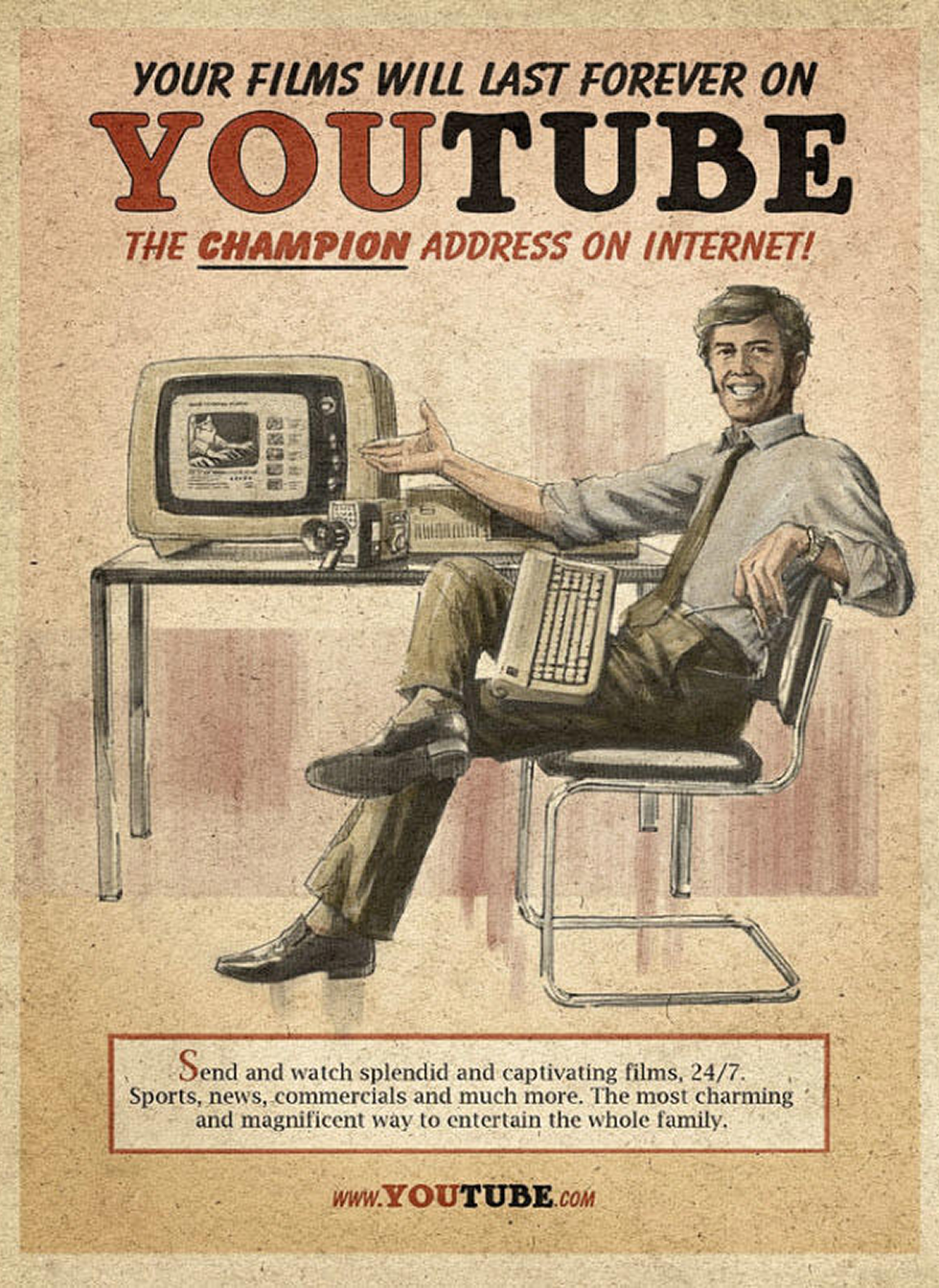 YouTube's retro styling
