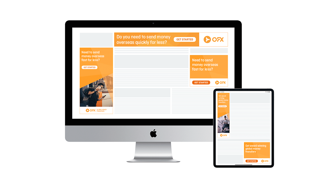 Marketing collateral design for digital ads and display banners in