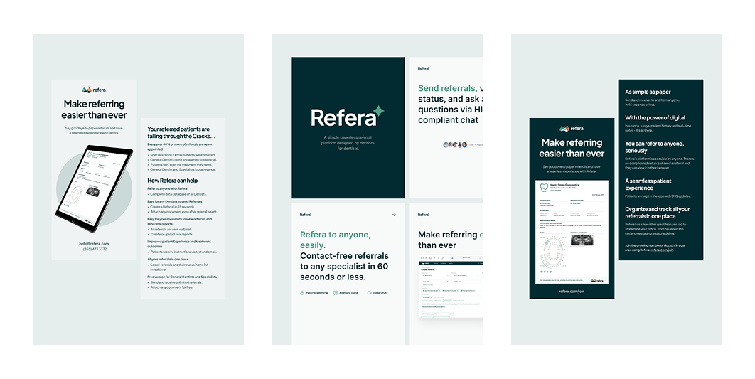 Marketing Collateral Design for Refera project