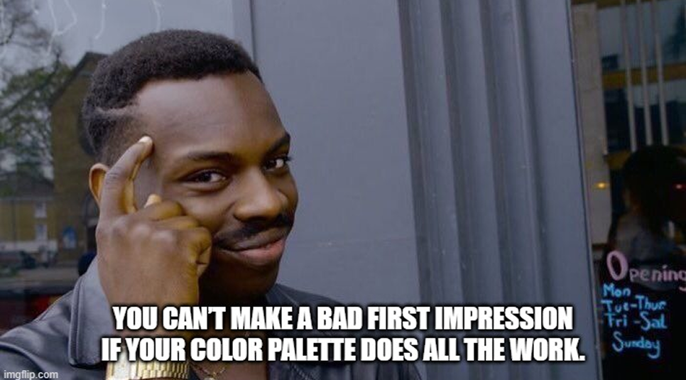 A meme about a color palette