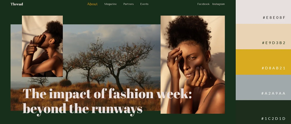 An example of the neo-organic earth tones