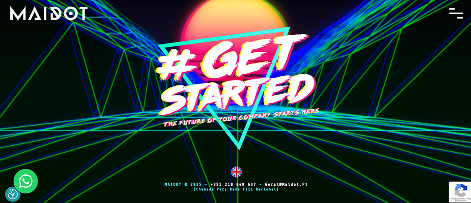 Color palette of the MAIDOT website