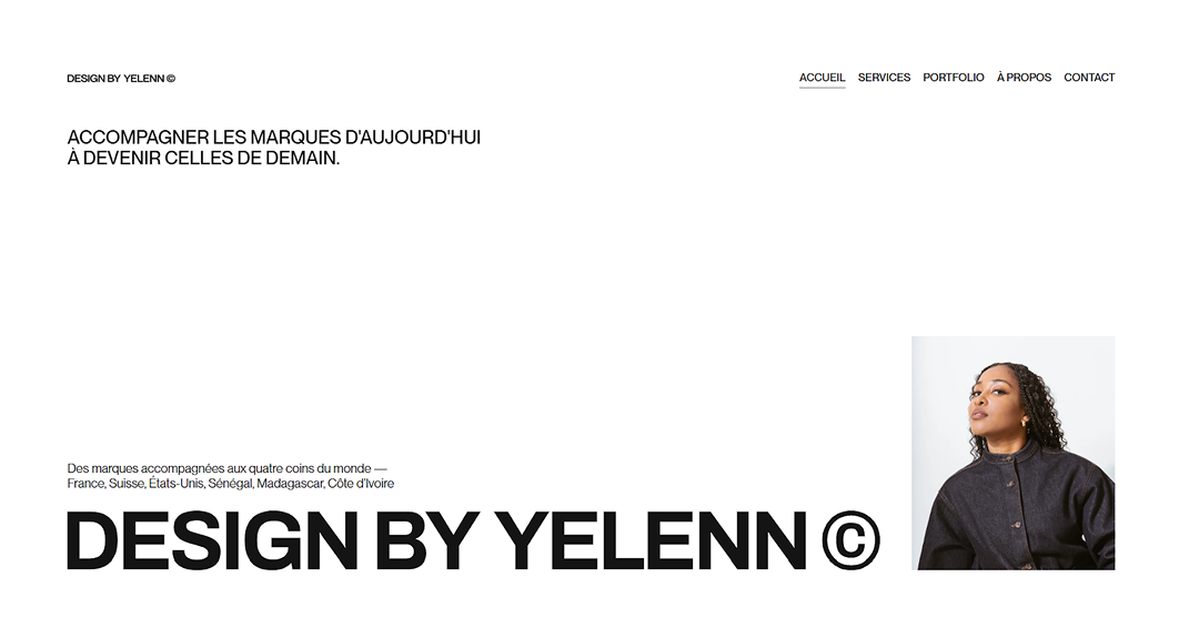 Design by Yelen minimalist website design