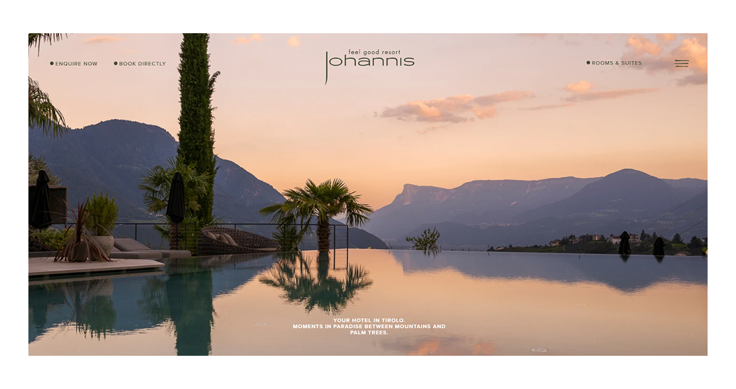 Johannis minimalist website design