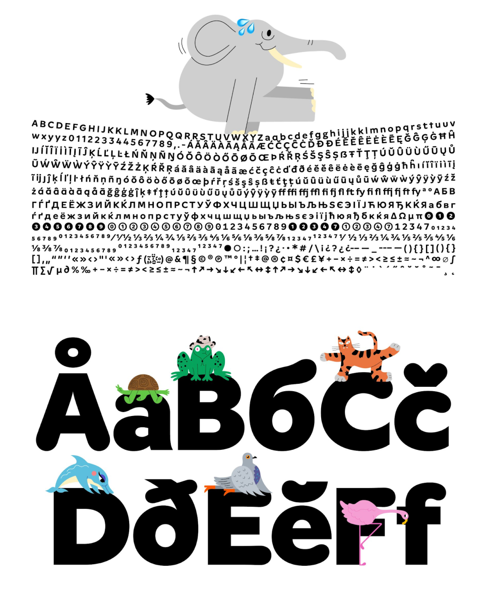 Typography design for Vitamiin by Typokompanii