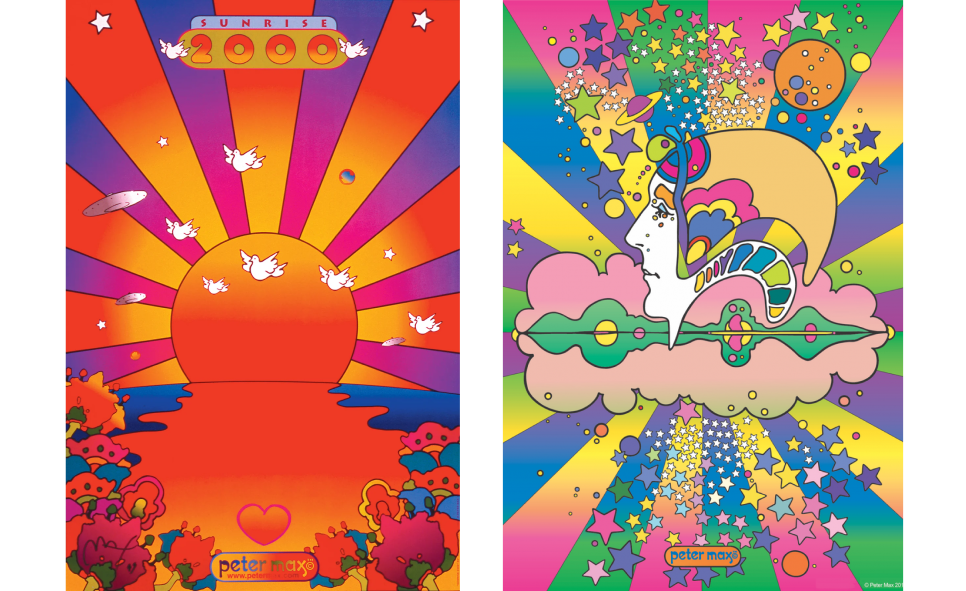 Psychedelic graphic design style