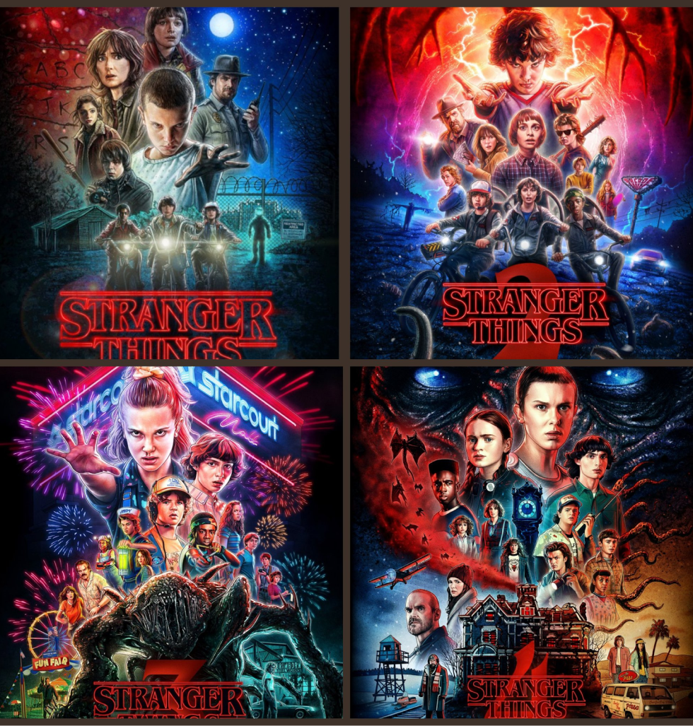 Retro graphic design style