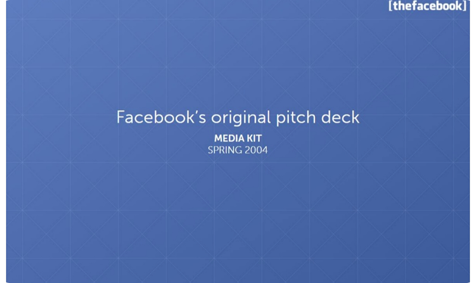 Facebook presentation example