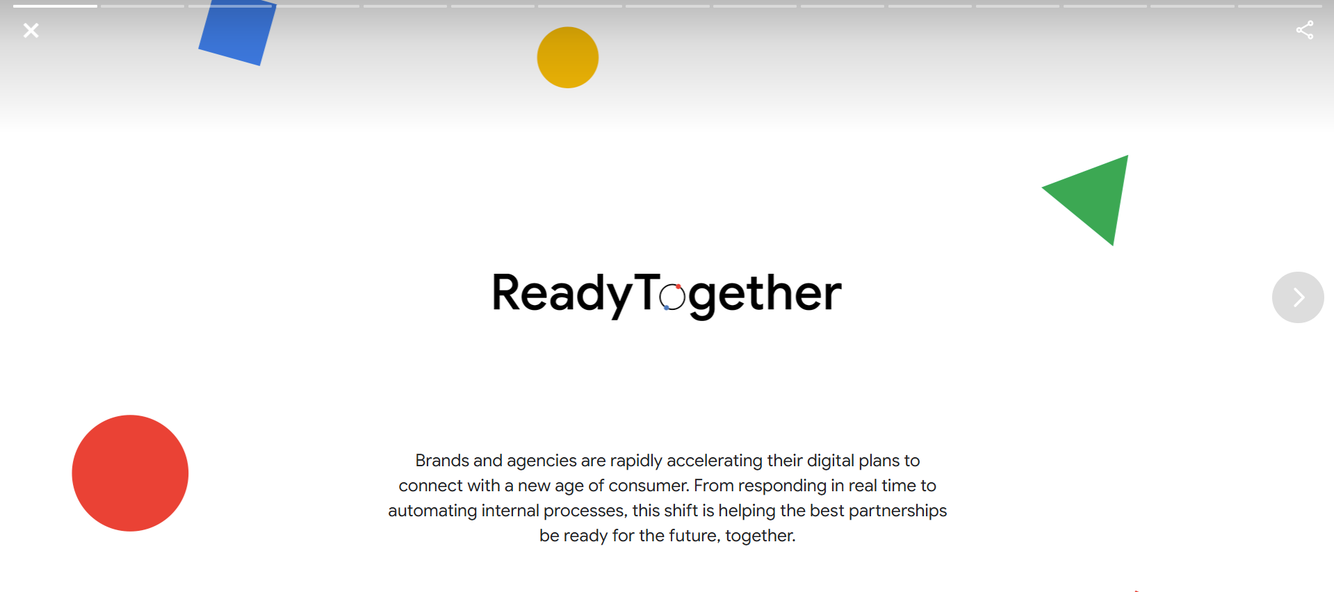 Google presentation example