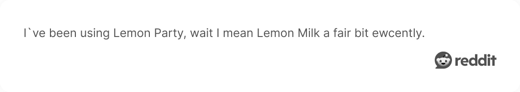 Comment on Reddit about Lemon Party font