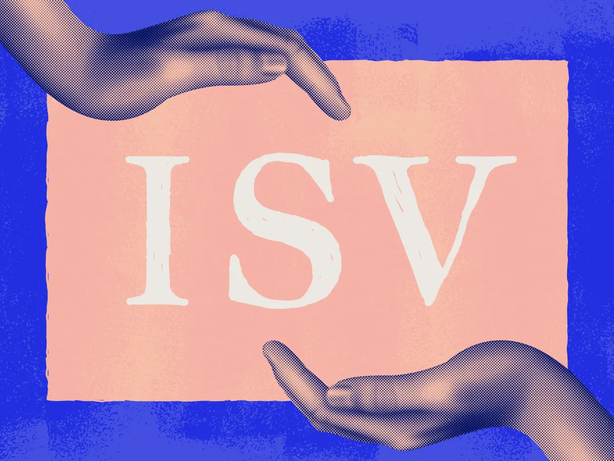 two hands cradling the term b2b