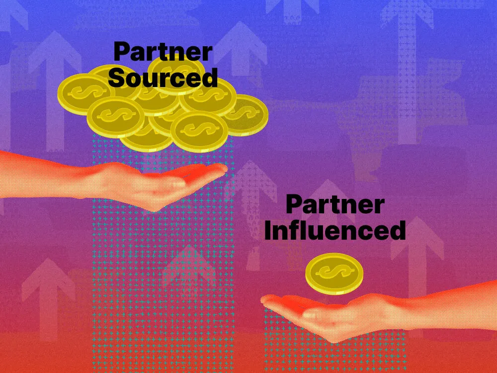 An image showing partner-sourced and partner-influenced revenue