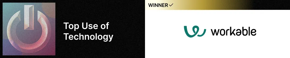 The logo for Workable, winner of Top Use of Technology