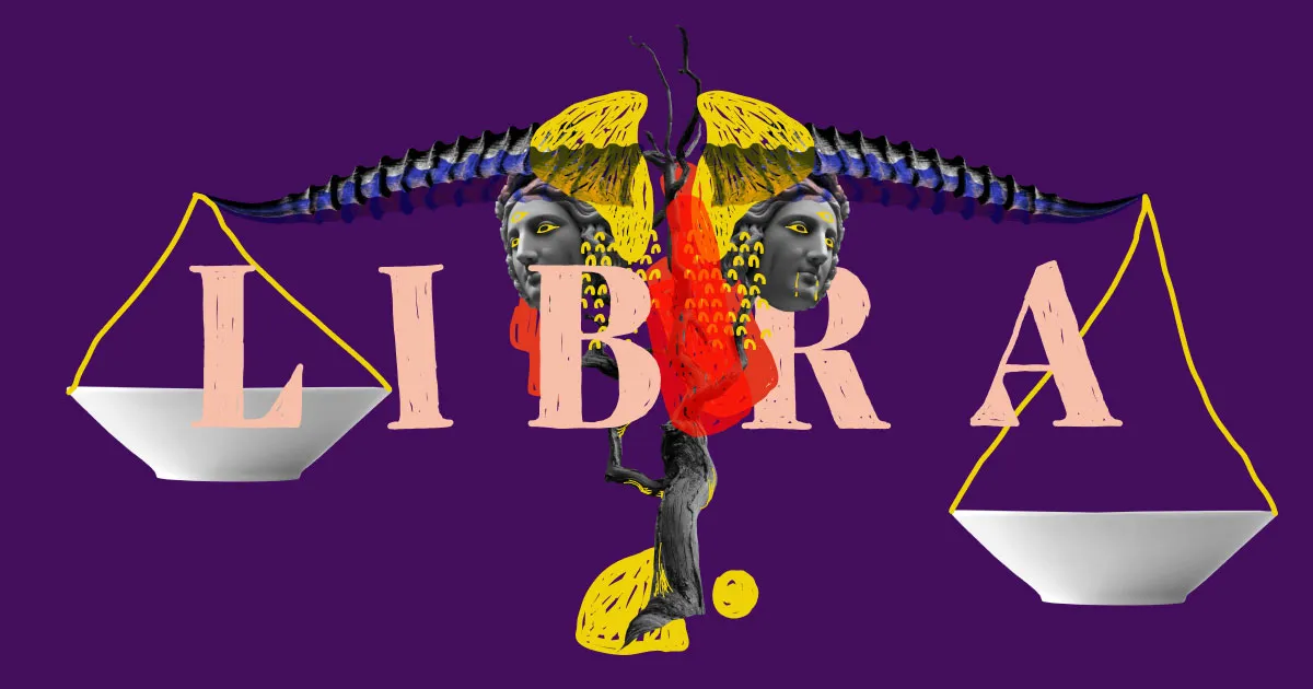 libra zodiac illustration