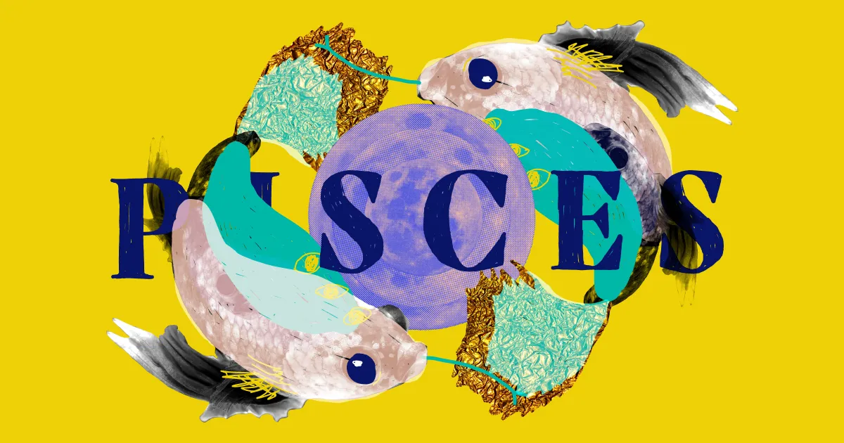 pisces zodiac illustration