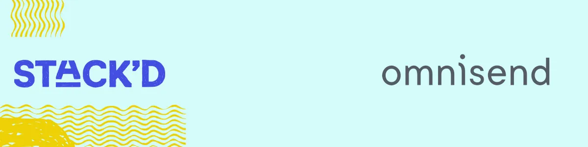 stackd event logo and omnisend company logo