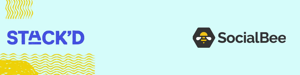 stackd event logo and socalbee company logo