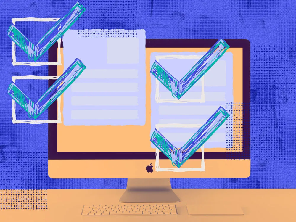 A channel partner application form with check marks to indicate good fit