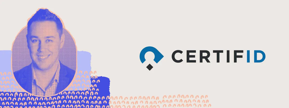 matt kilmartin of certifid beside the company logo