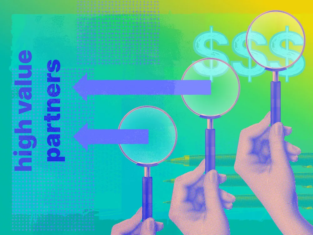 An image demonstrating searching for high-value partners