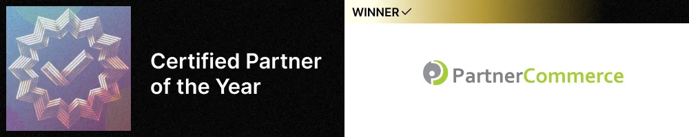 SaaS Partnerships Awards winner for Certified Partner of the Year, Partner Commerce