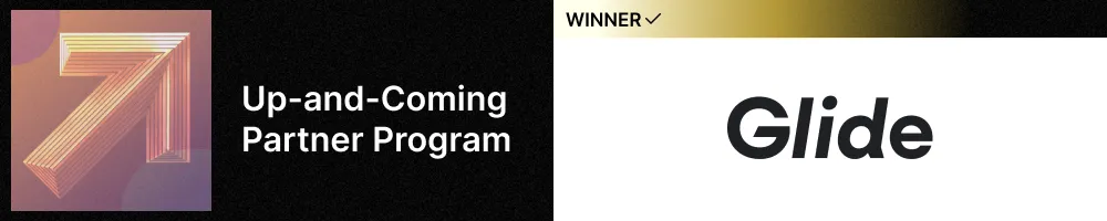 SaaS Partnerships Awards winner for Up-and-Coming Partner Program, Glide