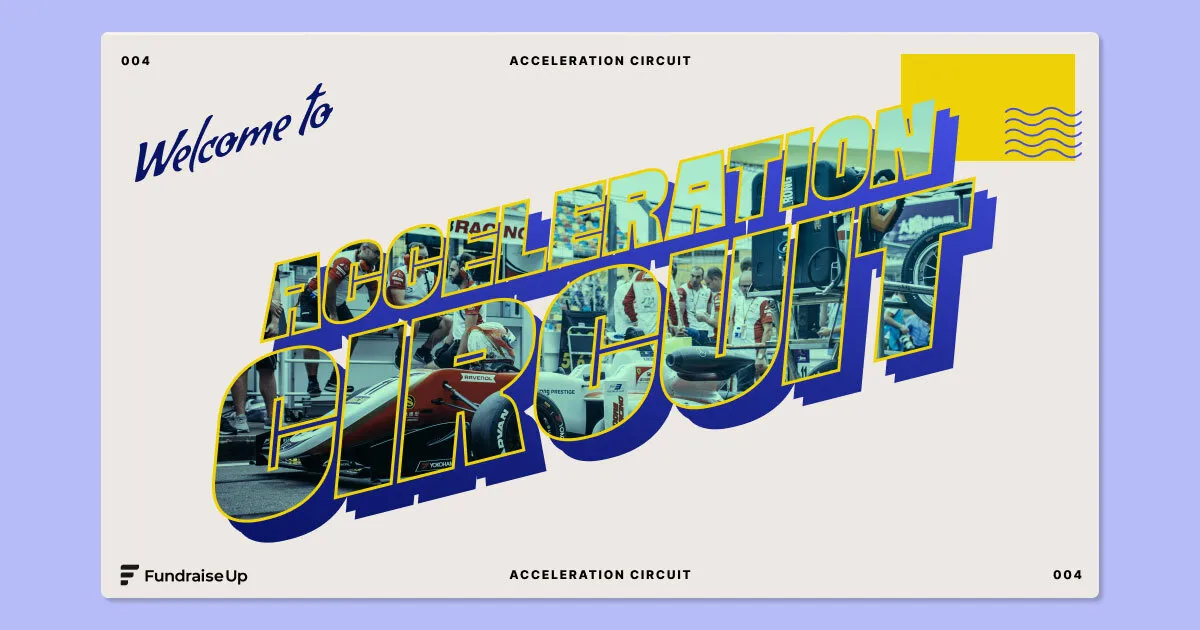 A postcard for Acceleration ircuit by Fundraise Up