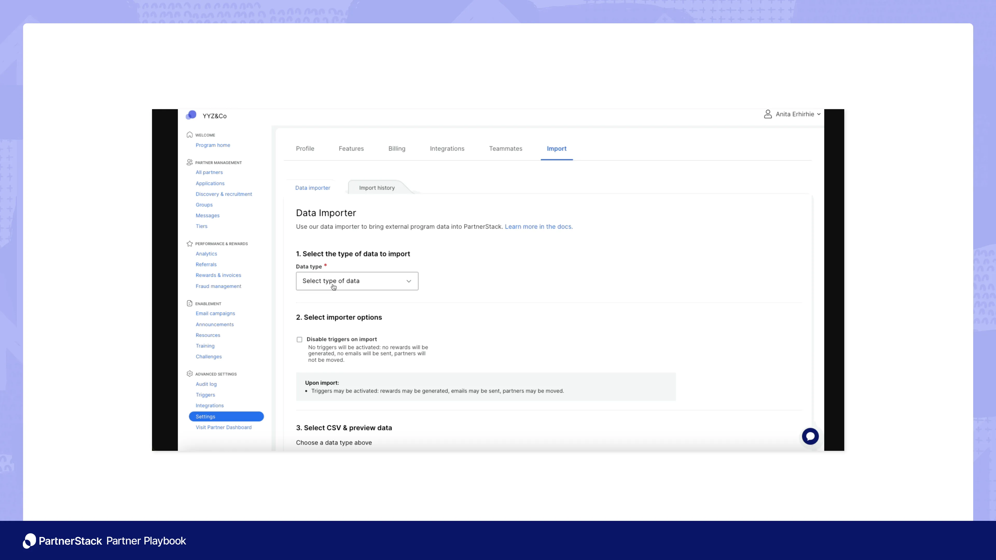Importing data into your 91 account
