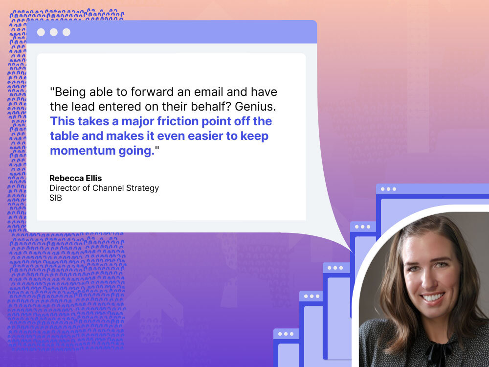 Rebecca Ellis' quote on PartnerStack's partner experience