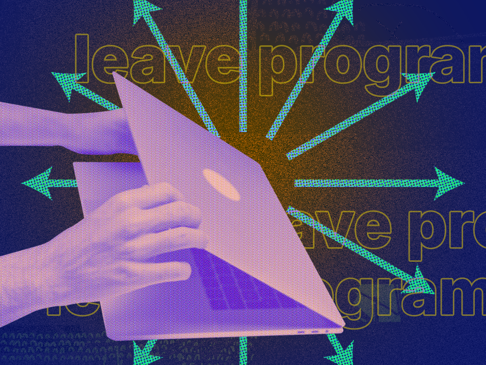 An image showing partners quiet quitting