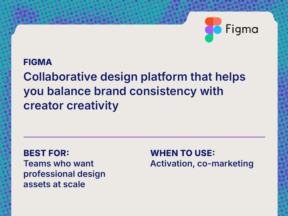Card describing Figma features for B2B SaaS teams