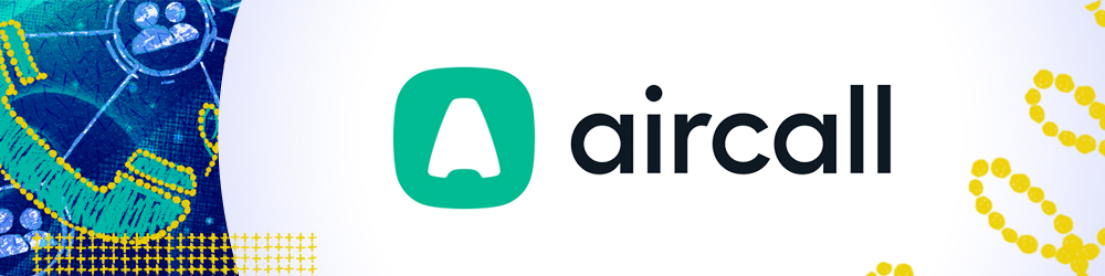 Aircall logo with hand-drawn star and squiggle