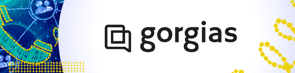 Gorgias logo with hand-drawn star and squiggle