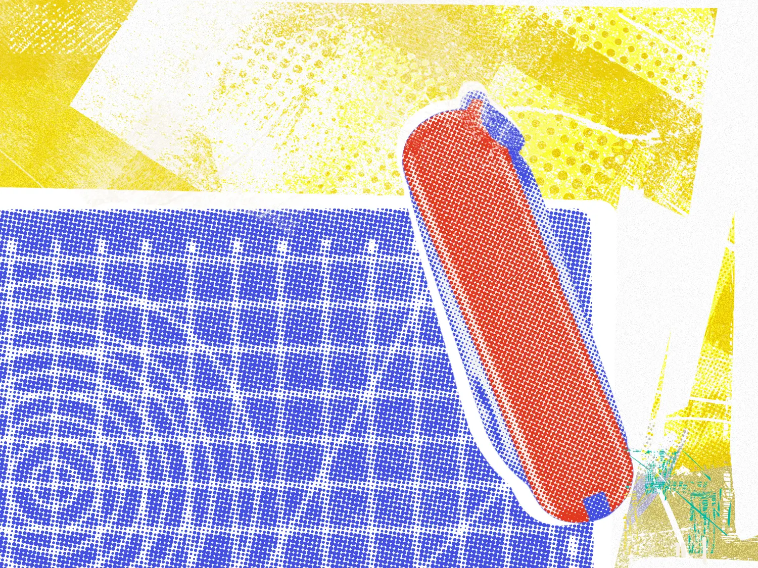 An illustration of a multi-tool on an abstract background