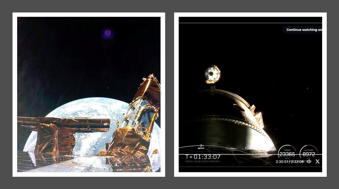 Two lunar rovers launched by SpaceX Falcon 9 will take very different routes to Moon