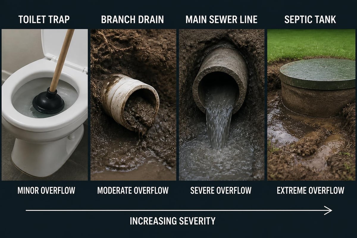 Plumbing system hierarchy