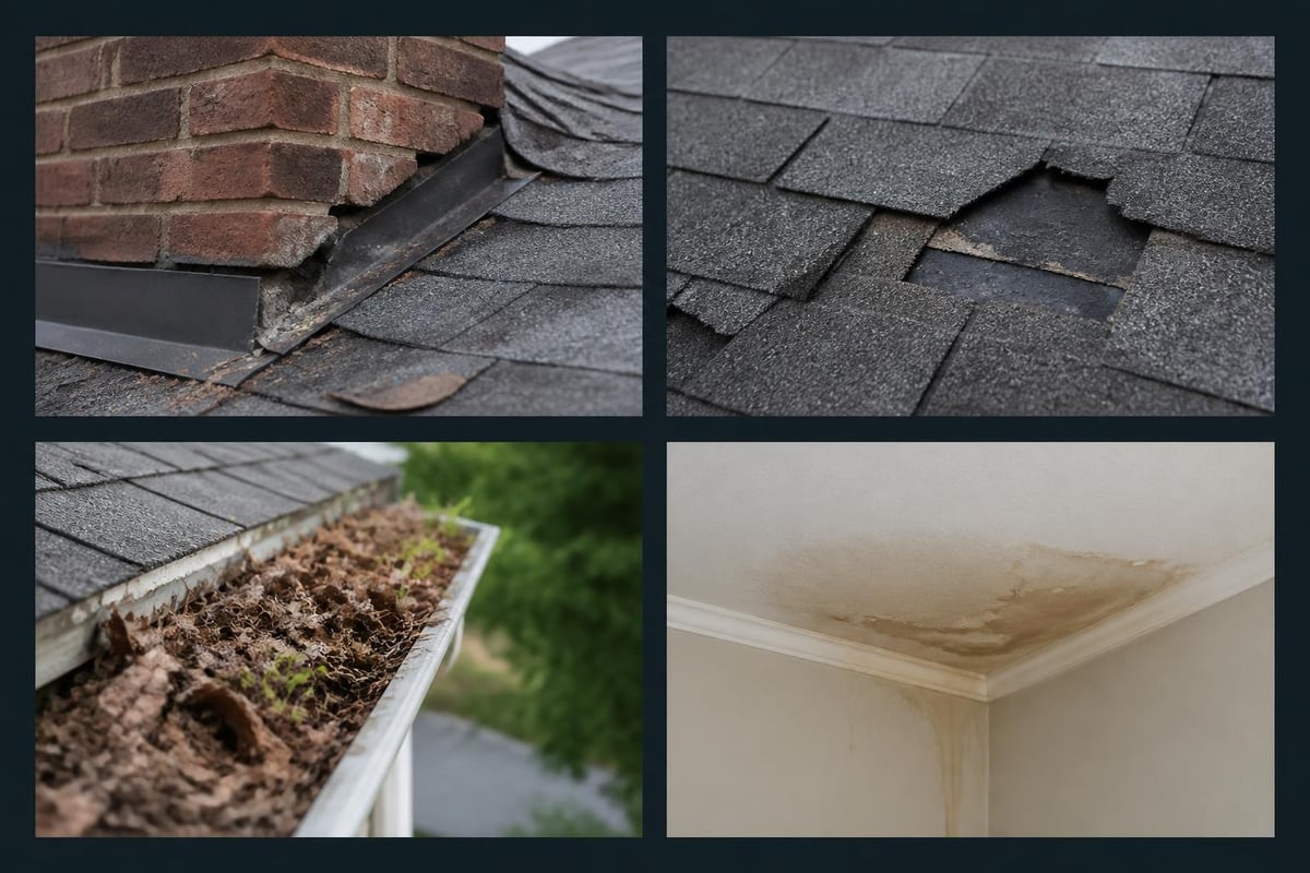 Roof leak entry points