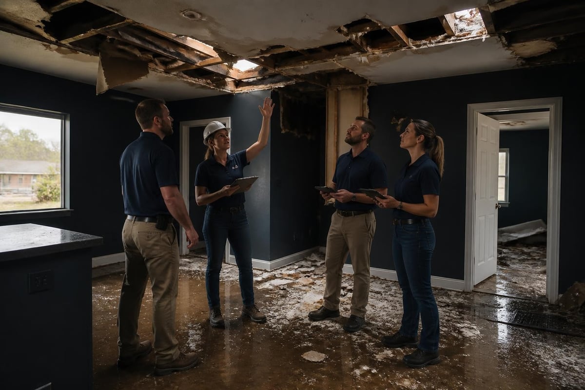 Storm damage assessment workflow
