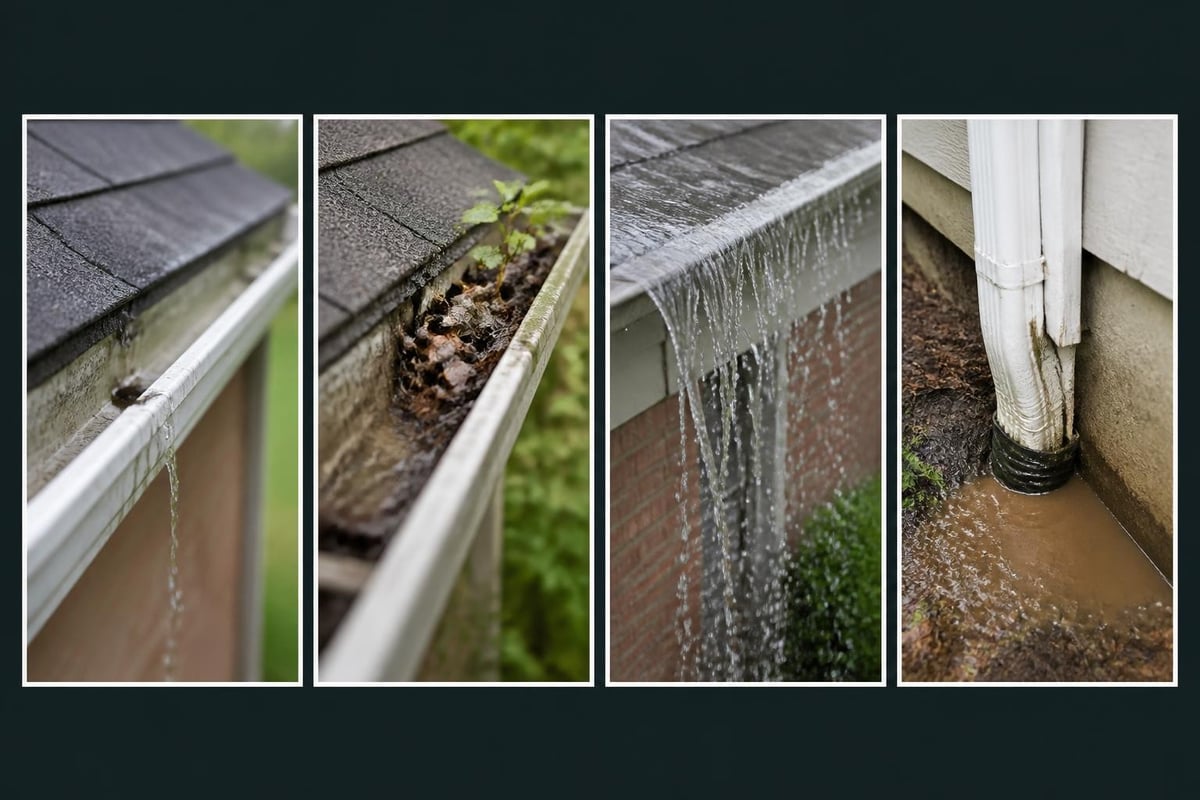Gutter leak progression