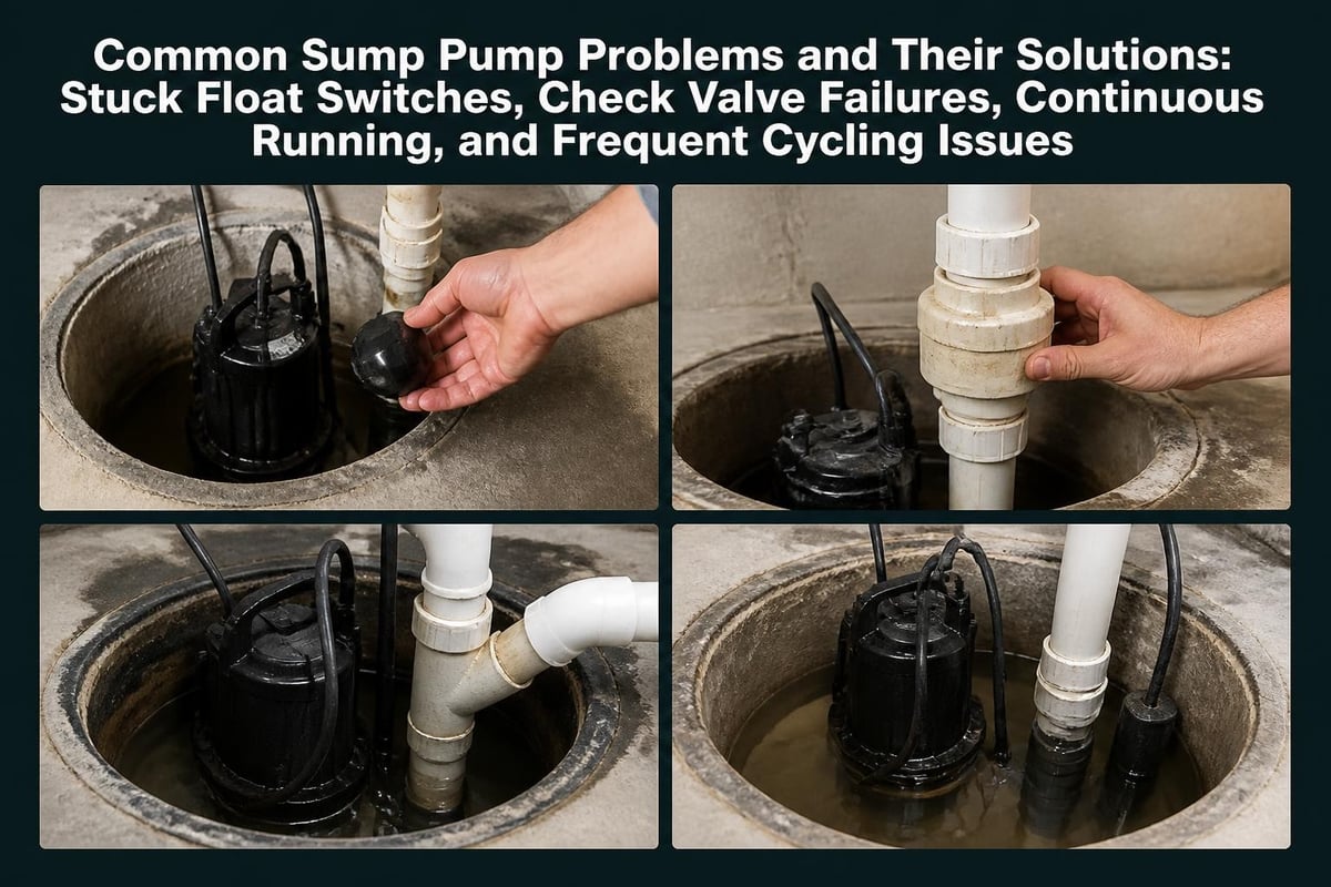 Sump pump troubleshooting