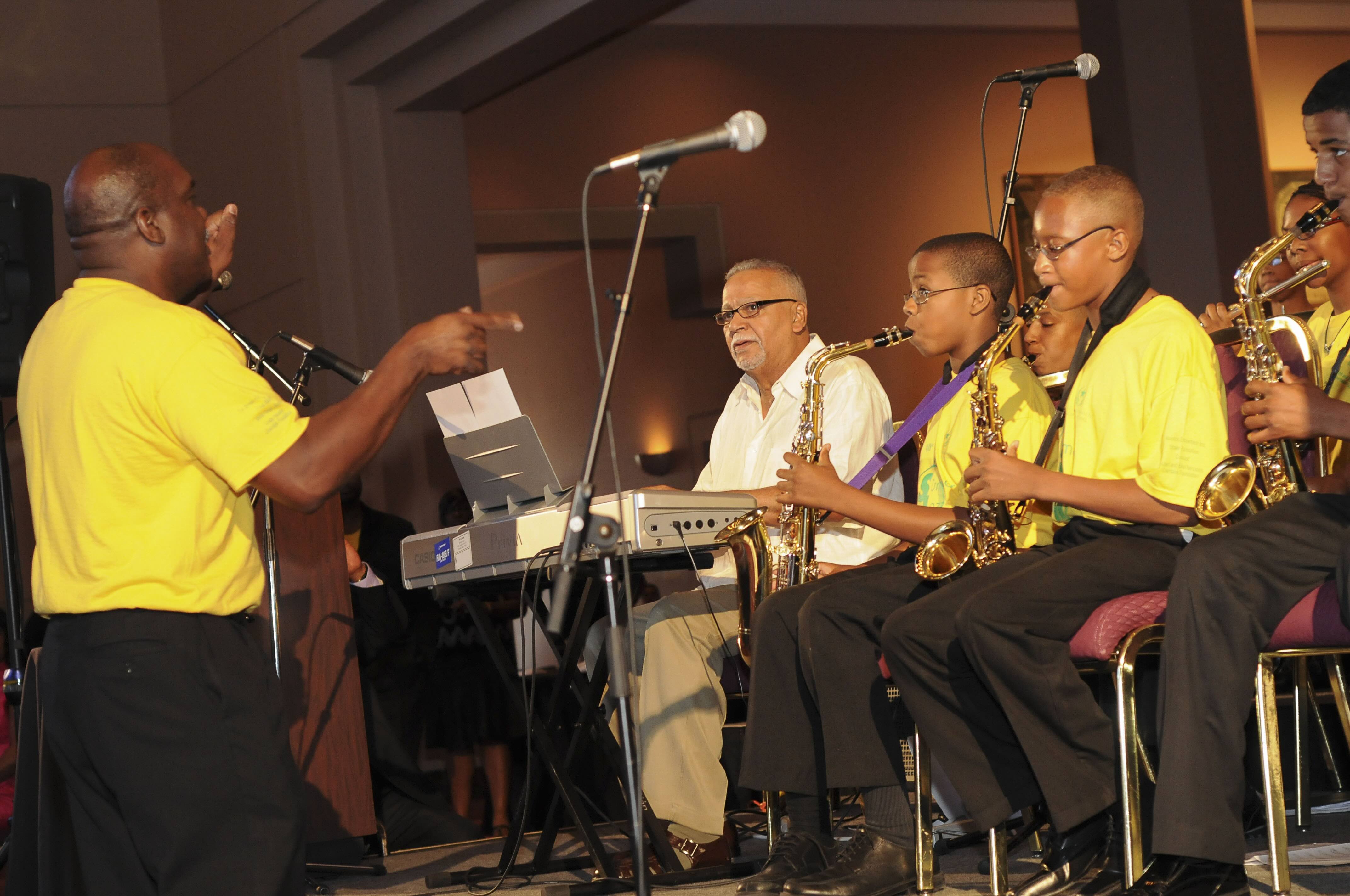 Joe Sample Youth Organization rehearsal