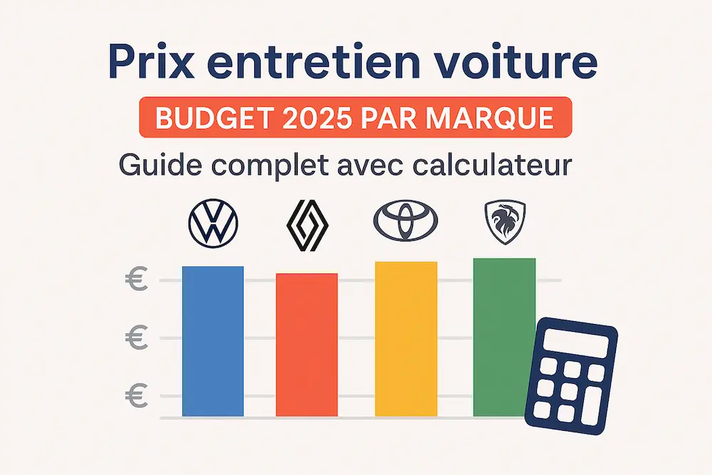 Prix entretien voiture - Budget 2025 par marque (Guide complet avec calculateur)