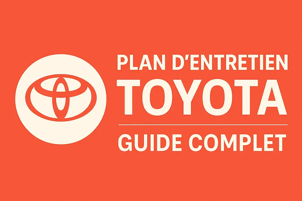 Plan d'entretien Toyota : le guide complet