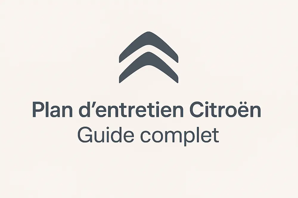 Plan d'entretien Citroen : le guide complet