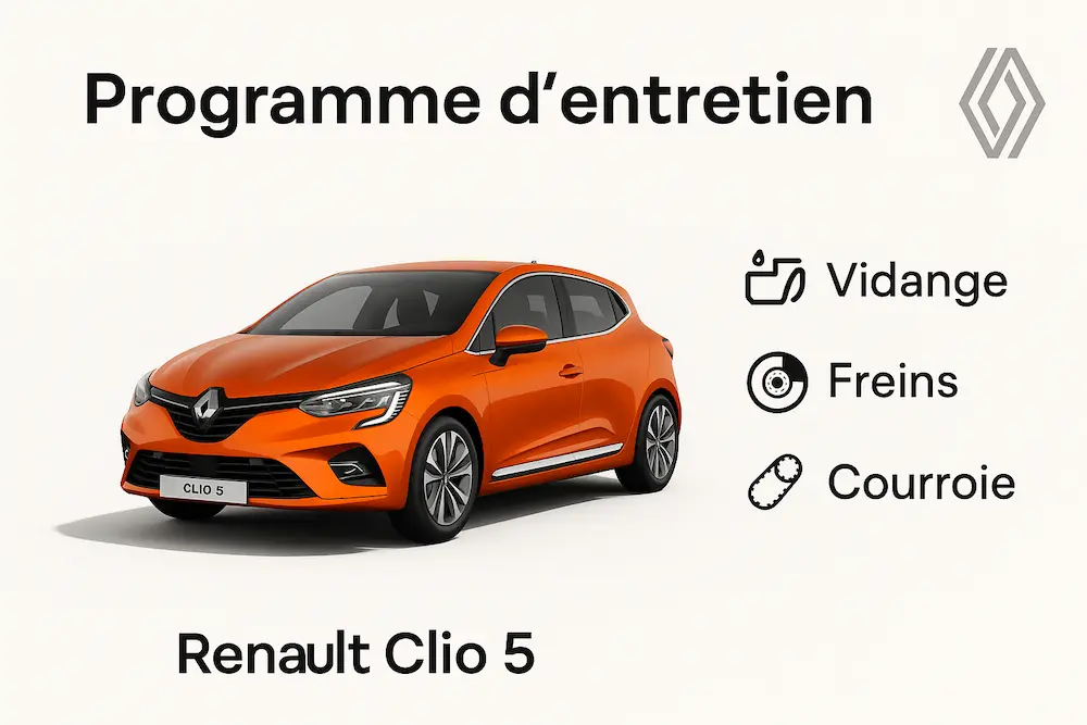 Programme d'entretien Renault Clio 5 Essence, Diesel et Hybride - Guide complet
