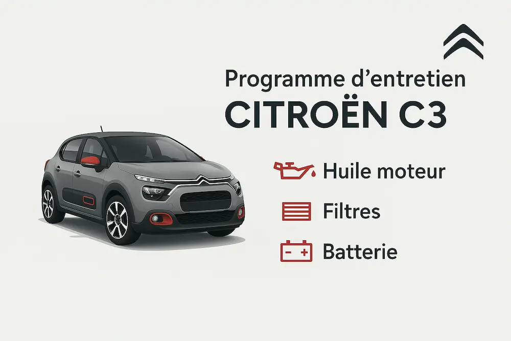 Plan d'entretien Citroen C3 : le guide complet