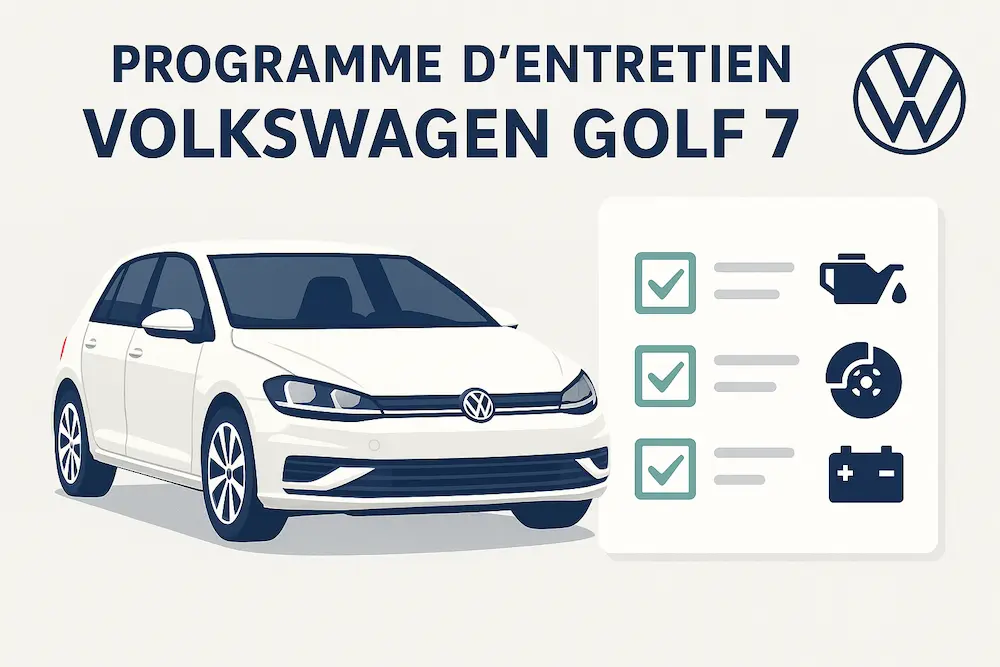 Plan d'entretien Volkswagen Golf 7 : le guide complet