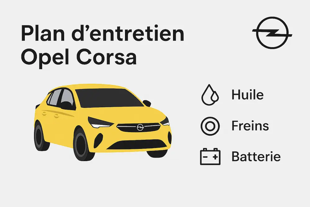 Plan d'entretien Opel Corsa : le guide complet