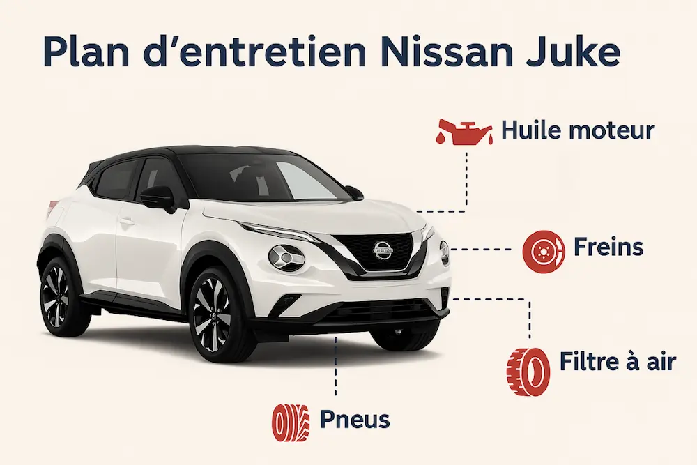 Plan d'entretien Nissan Juke : le guide complet